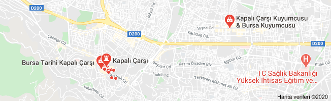 kapalı çarşı bursa haritası